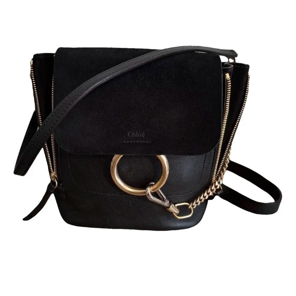Chloe Suede Calfskin Faye Backpack